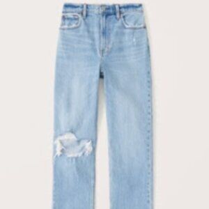 Abercromvie 90s Ultra High Rise Straight Jeans